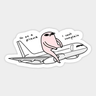 ketnipz on plane Sticker